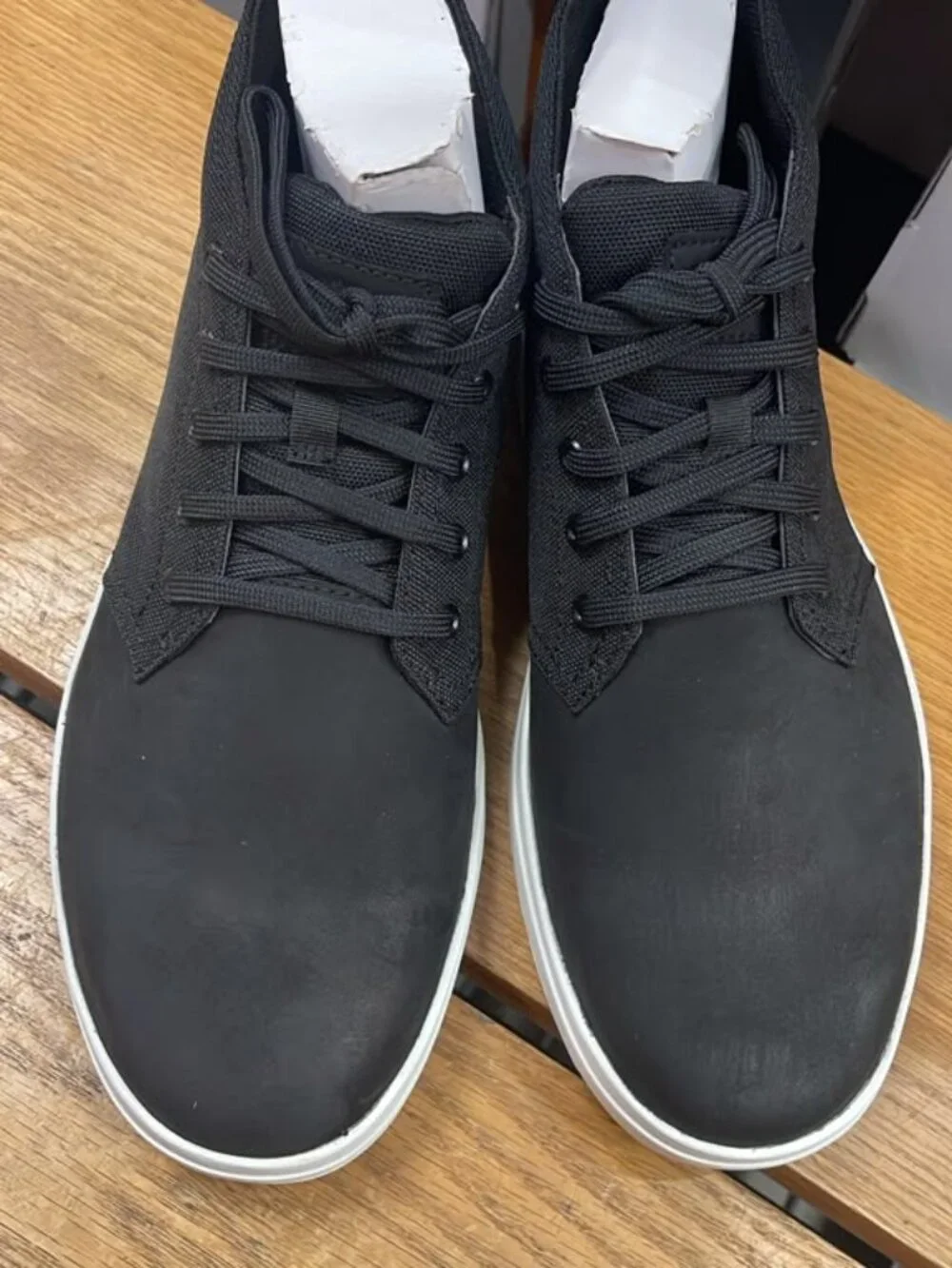 TIMBERLAND MEN'S DAVIS SQUARE MID LACE SNEAKER BLACK BOOTS 1A10I5-001 ALL SIZES